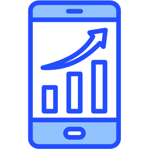 tendencia icono gratis