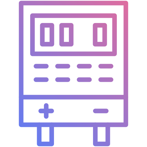 medidor de kilovatios icono gratis
