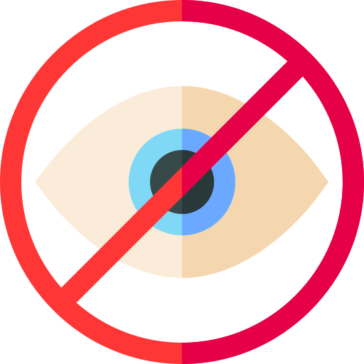 Ojos cerrados icono gratis