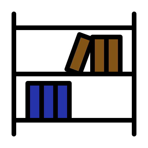 Bookshelf free icon
