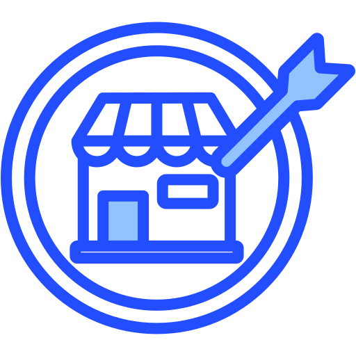 nicho de mercado icono gratis