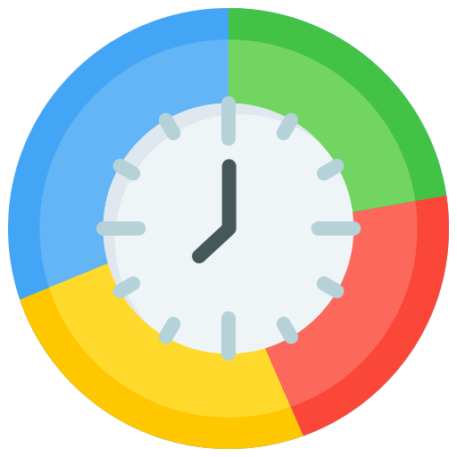 asignación de tiempo icono gratis