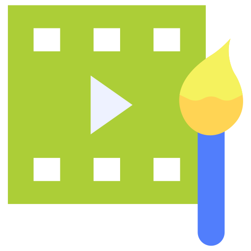 edición de video icono gratis