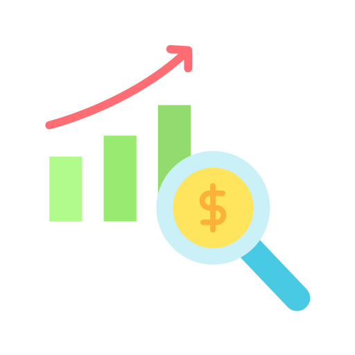 investigación de mercado icono gratis