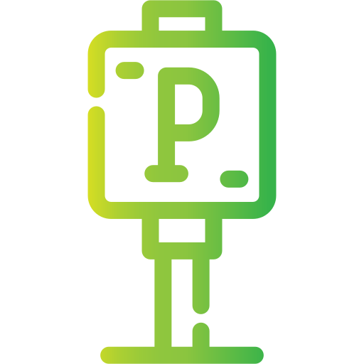 Parking sign free icon