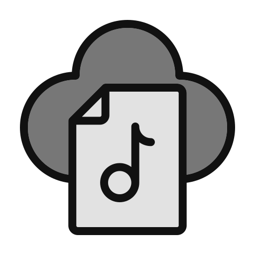 nube de música icono gratis