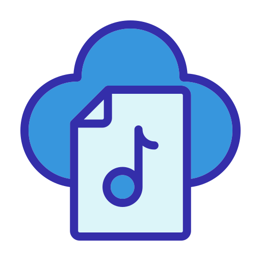 nube de música icono gratis