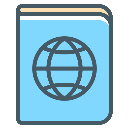 pasaporte icono gratis