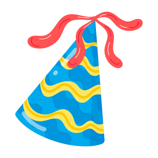 sombrero de cumpleaños icono gratis