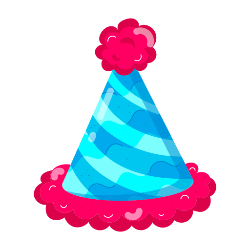 sombrero de cumpleaños icono gratis