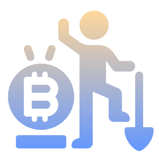 minería bitcoin icono gratis