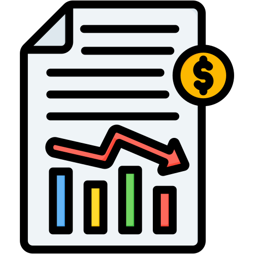 crisis económica icono gratis
