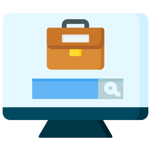 búsqueda de trabajo icono gratis