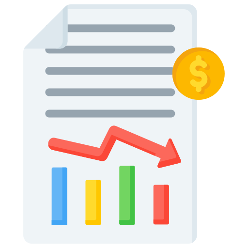 crisis económica icono gratis