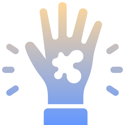 Dirty hands free icon