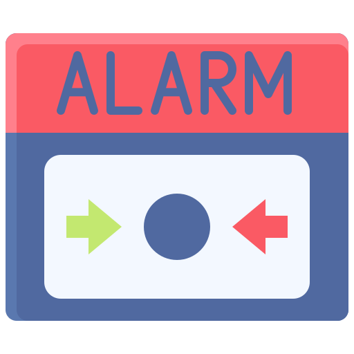 botón de alarma icono gratis