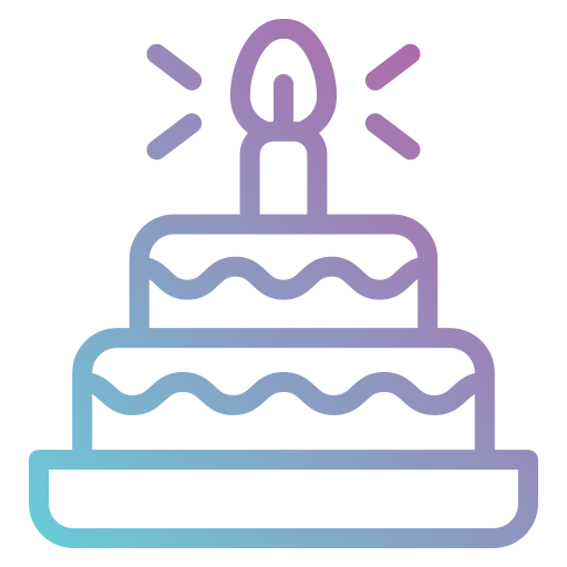 pastel de cumpleaños icono gratis