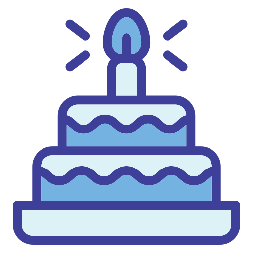 pastel de cumpleaños icono gratis