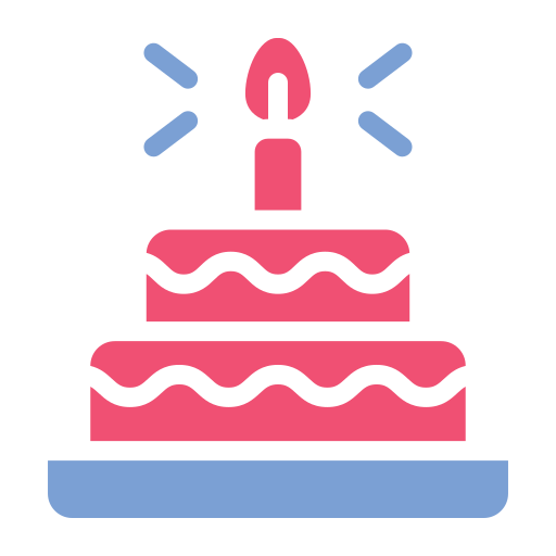 pastel de cumpleaños icono gratis