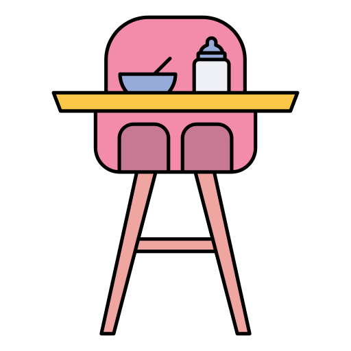 silla alta icono gratis