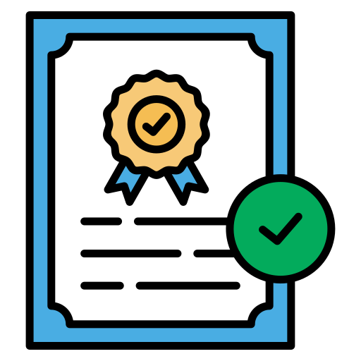 Accreditation free icon
