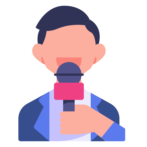 reportero icono gratis