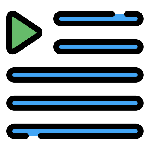 lista de reproducción icono gratis