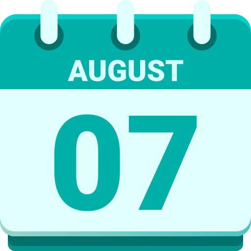 août Icône gratuit