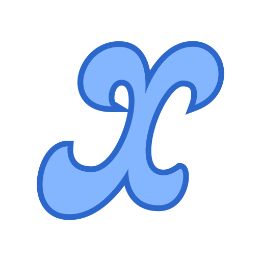 letra x icono gratis