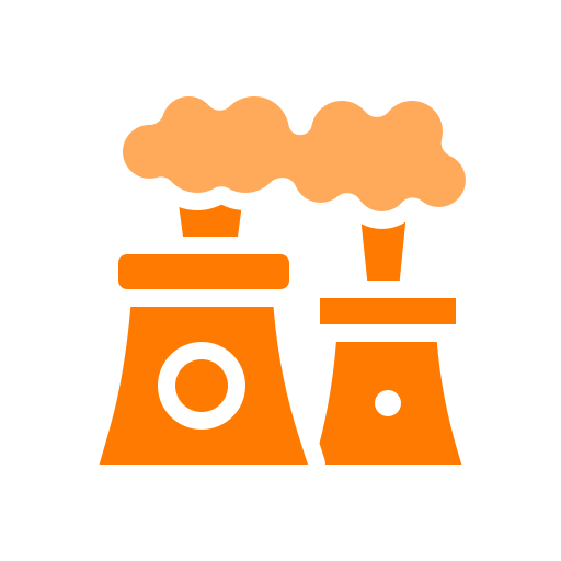 Factory smoke free icon