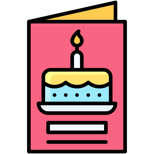 tarjeta de cumpleaños icono gratis