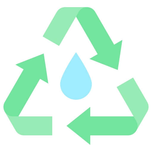 reciclar agua icono gratis