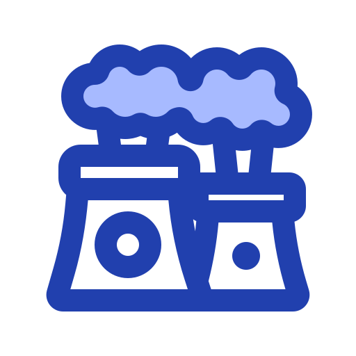 Factory smoke free icon Factory smoke free icon