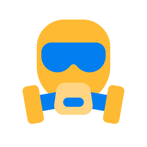 Gas mask free icon Gas mask free icon