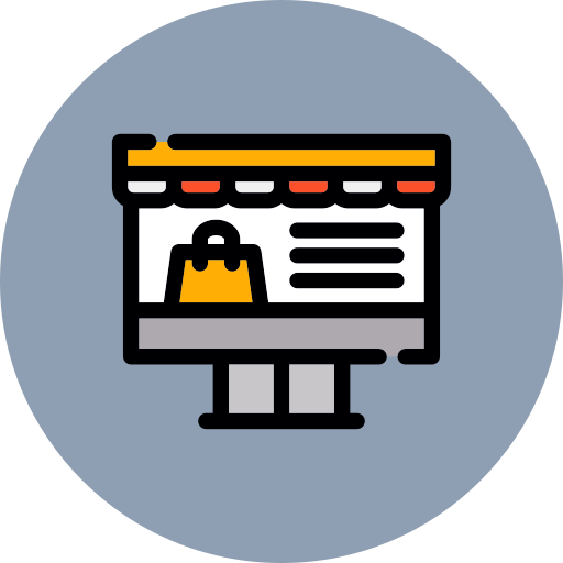 Онлайн покупки бесплатно иконка