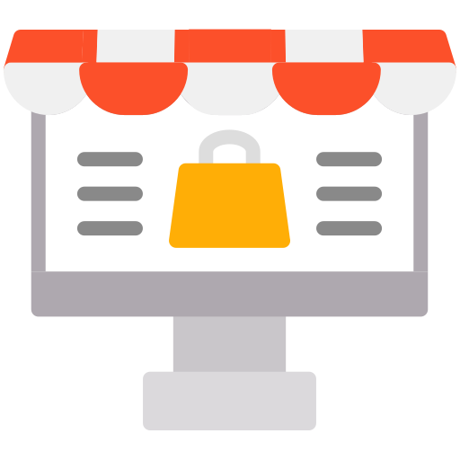 Online shopping free icon