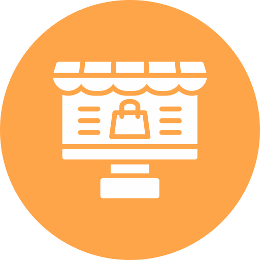 las compras en línea icono gratis