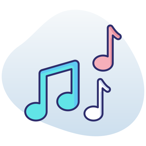 notas musicales icono gratis