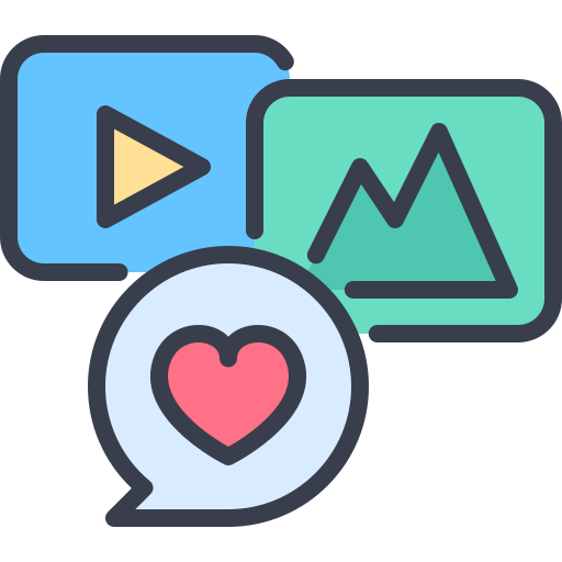 medios de comunicación social icono gratis