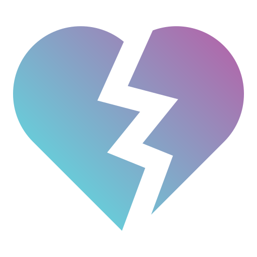 Broken heart free icon Broken heart free icon