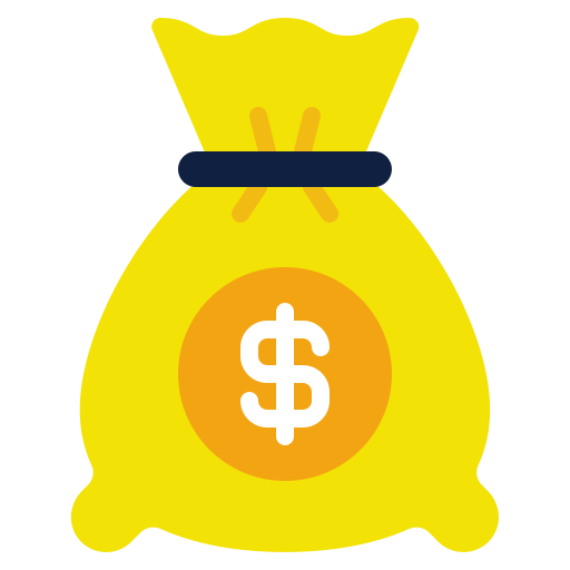 bolsa de dinero icono gratis