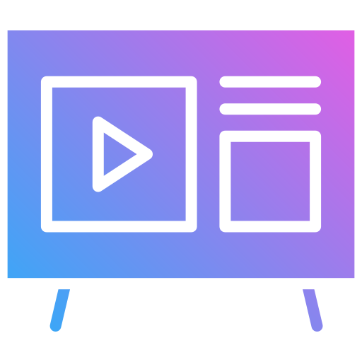 televisión inteligente icono gratis