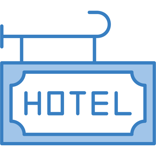 letrero del hotel icono gratis