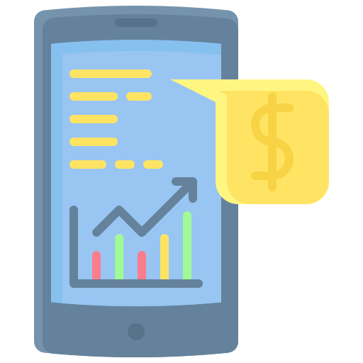 bolsa de valores icono gratis