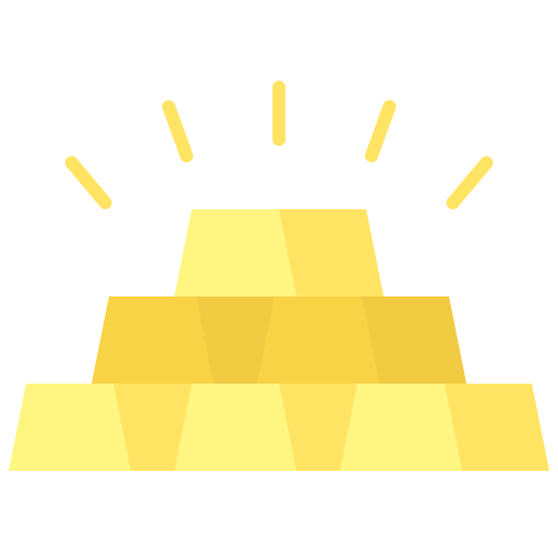 lingote de oro icono gratis