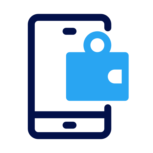 Digital wallet free icon
