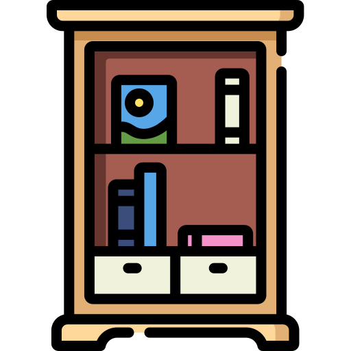 Книжный шкаф бесплатно иконка