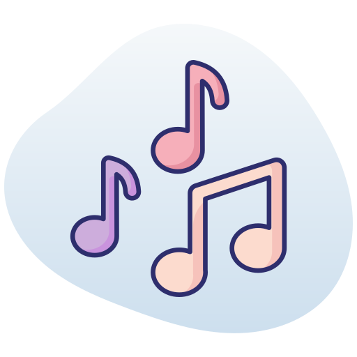 notas musicales icono gratis