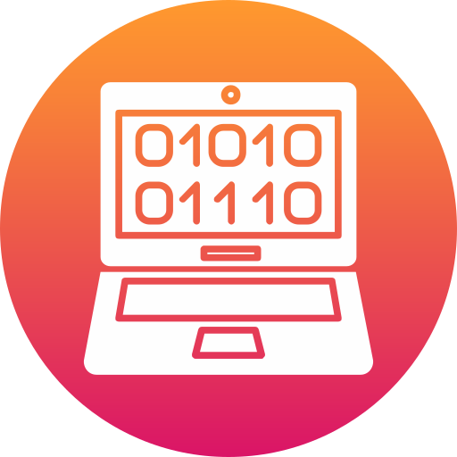 código binario icono gratis
