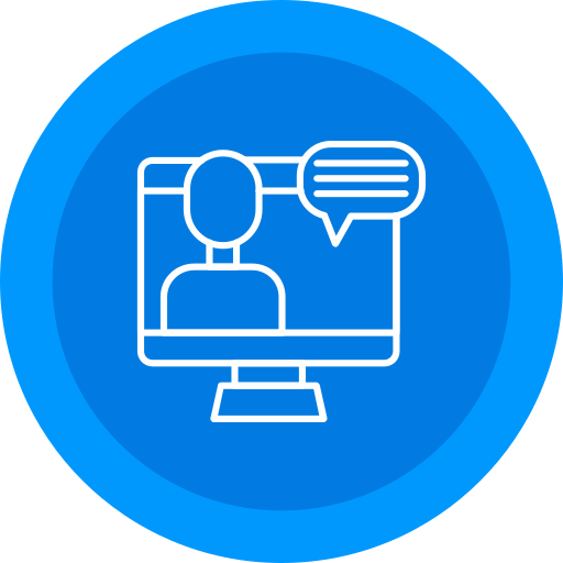 video conferencia icono gratis